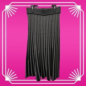 Max Studio Striped Knit Midi Skirt, Women Size Medium, Excellent Used Condition